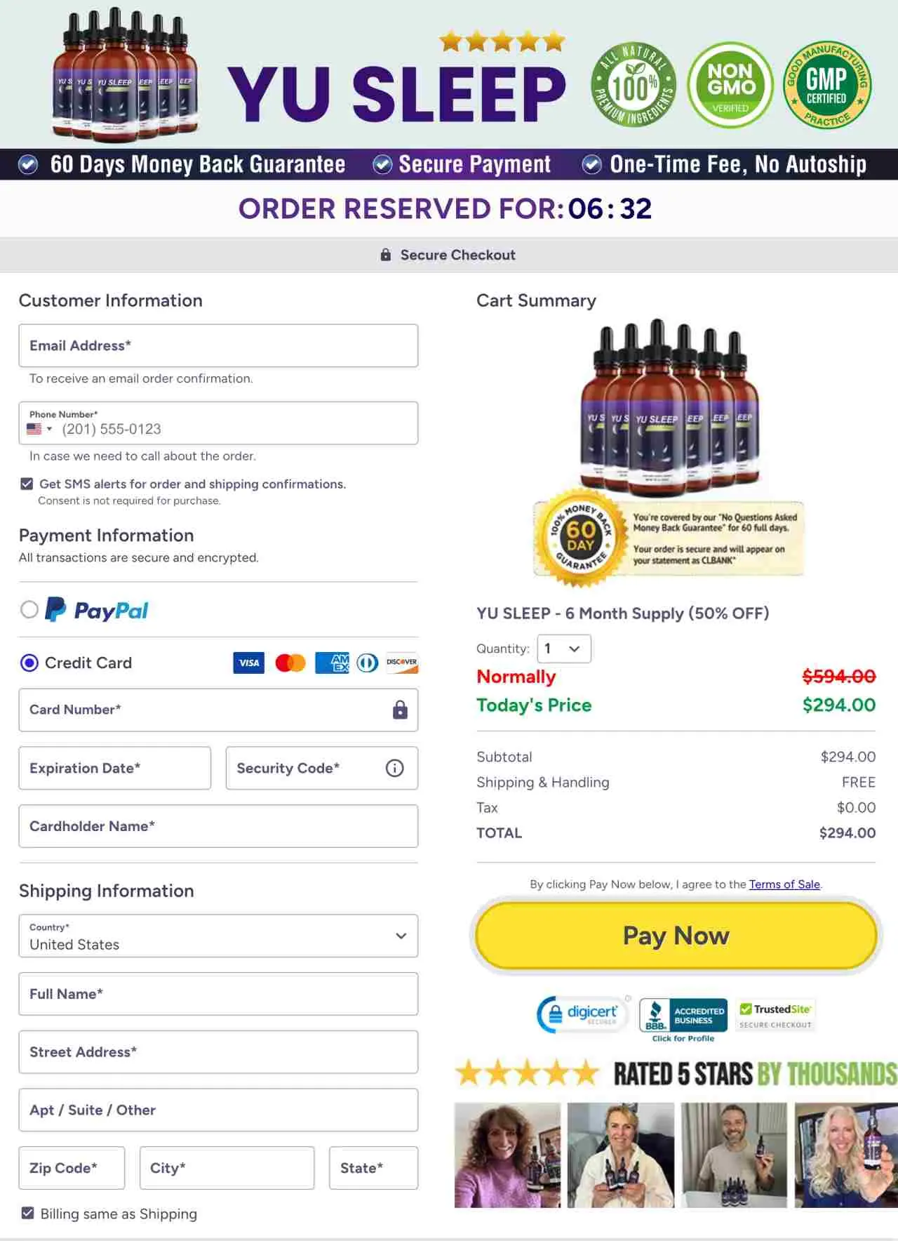 Yu Sleep Official Secure Order Page &mdash; USA